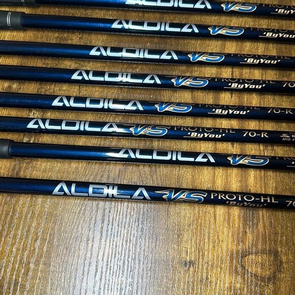 King Cobra Aldila Proto-HL 70 R Complete Iron Set 4 5 6 7 8 9 GW PW Mid Kick 70g - Picture 3 of 12